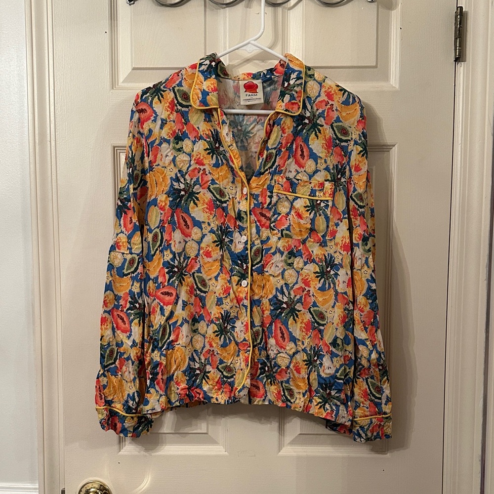 Farm Rio at Anthropologie Button-Up Top